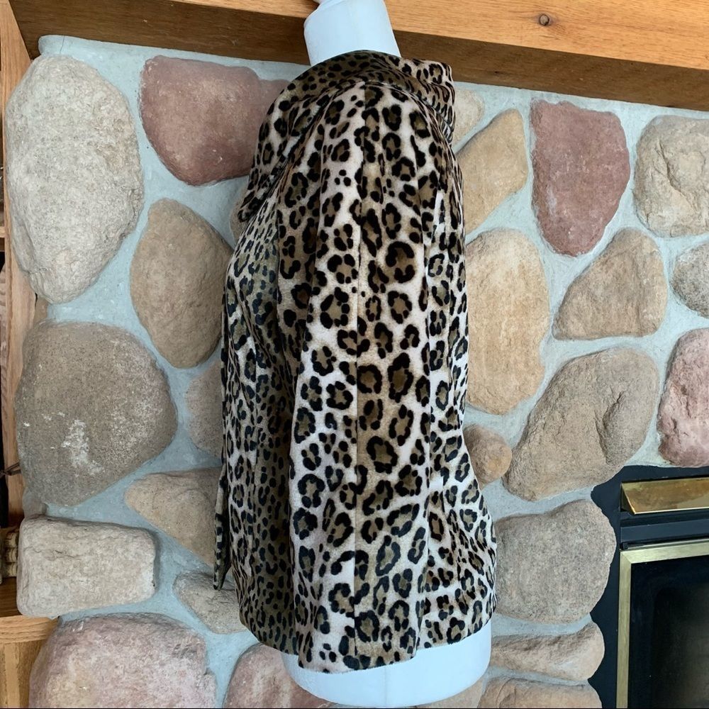 Rafaella Leopard Print Button-Front Jacket in Beige, Black and Brown - Picture 12 of 12